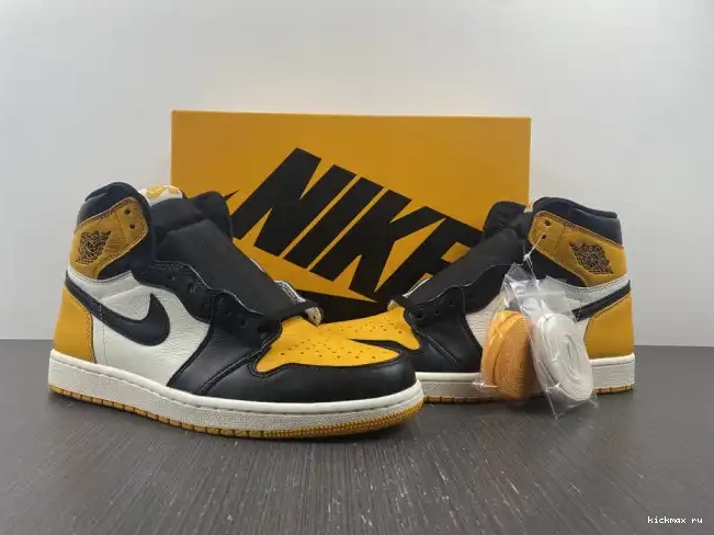 Cheap Kickmax Yellow Air Toe 1 Jordan OG High 555088-711 0516